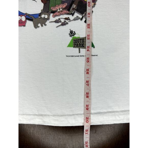 Vintage 1998 Comedy Central South Park Characters Short Sleeve T-Shirt Size XL - Picture 7 of 16